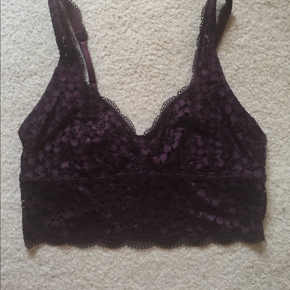 aerie Other - Aerie Lace Burgundy Bralette